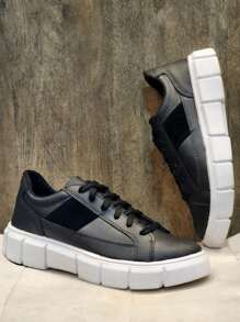 Men Sneakers - 黑色 - 查看 3
