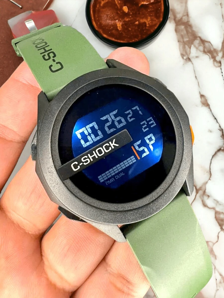 Men Digital Watches - 黑色 - 查看 1