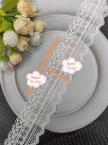 90cm/1 pezzo Pizzo elastico morbido, pelle-friendly e traspirante, adatto per abbigliamento, scollo, polsini, orlo vestito, biancheria intima, canottiera, abito da sposa, gonna, scarpe, cappello, biancheria da letto, decorazione, tessili per la casa, accessori per capelli, ornamenti, guanti, tende, giocattoli, confezioni floreali e vari materiali di artigianato
