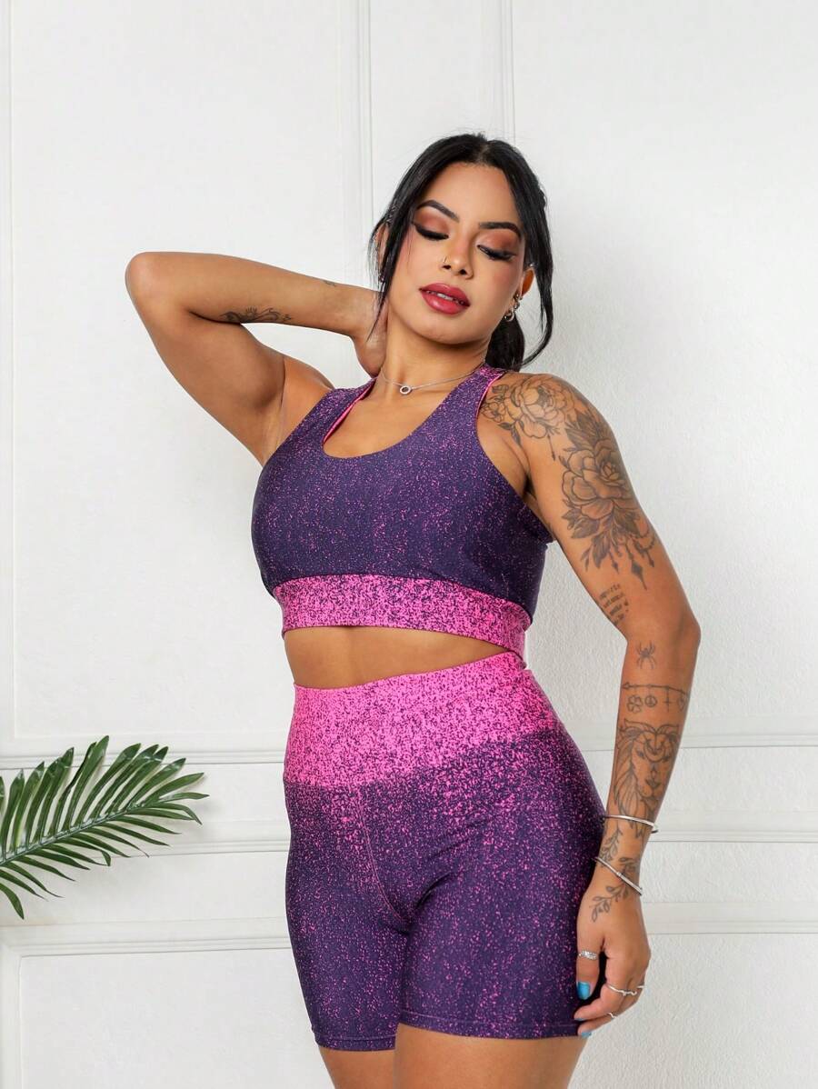 Women Sports Sets - Hot Pink - View 1