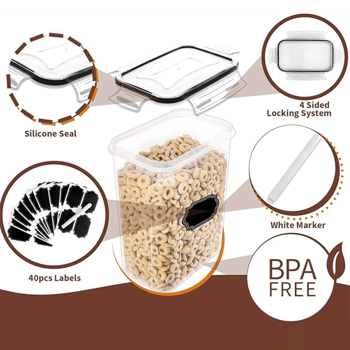 Boîte De Rangeent Pour Nouilles Pour Spaghetti, Pâtes, Contenants
