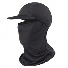 1pc Unisex Cool Camouflage Outdoor Sports Mask, Thin Breathable Balaclava, Summer Sun Protection Full Face Mask With Hood, Suitable For Cycling