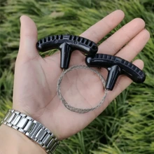 1/2/5pcs Compact Ultra-Light Steel Wire Saw: Multipurpose Wood & Branch Cutter For Camping, Hiking And Emergency Use
