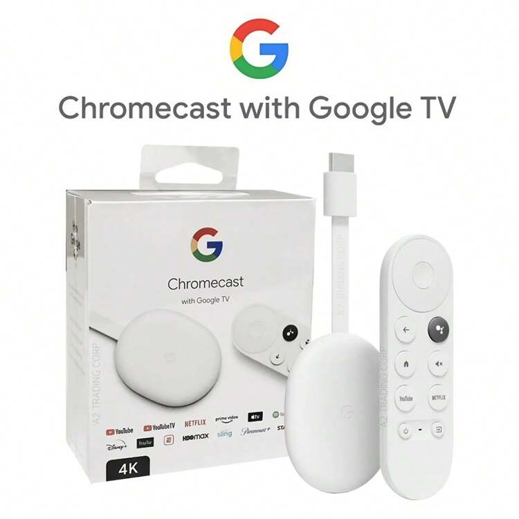 姫奈さま⭐︎Chromecast with Google TV 4K Google Chromecast - Android, HDR, 4K Streaming Entertainment