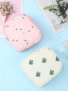 Bolsa de armazenamento de absorventes higiênicos de desenho animado, 1 peça portátil de grande capacidade, bolsa menstrual, bolsa de armazenamento de beleza, carteira, bolsa de maquiagem, bolsa de maquiagem, bolsa de cuidados com a pele, bolsa de higiene, cubos de embalagem, itens essenciais para viagens, itens essenciais para cruzeiros, itens essenciais para dormitórios, presentes para madrinhas de casamento, presentes para mães, presentes de aniversário, presentes para amigos e professores, decoração para casa, decoração para banheiro, sala de estar, quarto, organizador de banheiro, organizador de joias, bolsas de maquiagem, organizador de maquiagem, organizador de maquiagem, armazenamento de maquiagem