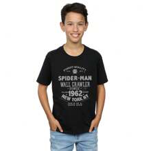 Marvel Boys Spider-Man Finest Quality T-Shirt (Black)
