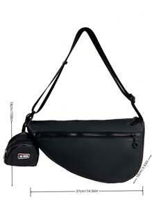 Men's Crossbody Bag, Ins Style, Streetwear, Shoulder Bag, Casual, Minimalist, Student Satchel, Sports Bag Sling Vacation School Summer Carry On Nylon White Personalised Gifts Dad Husband Boyfriend Sling Bag For Man Man Bag Cross Body Bag Side Bag Back To School Students School Supplies Fall Messenger Bag Bag For Man Cylinder Bag Old Money Halloween Christmas Winter Christmas Gifts Men Bag Bag For Men