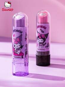 Sanrio Officially Licensed Charming Lip Balm-Shaped Erasers | Delightfully Cute & Quirky Designs | Set Of 2 | Effortless, Smudge-Free Erasing | Perfect For Students, Artists, And Stationery Back To School