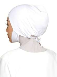 1 件/2 件女式氨纶颈部保暖头带，高弹性围巾帽，时尚纯色无檐小便帽，适合日常佩戴 - 彩色 - 查看 8