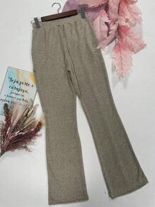 Women Pants - Khaki - View 2