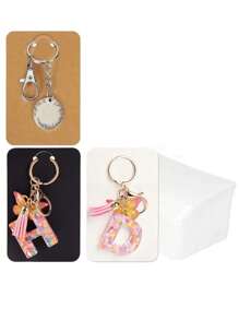 50/100pcs Jewelry Display Card Gift Packaging Cardboard Keychain Paper Card