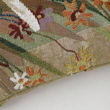 1pc Simple Fashionable Bag, Thickened Dai  Canvas Shoulder Bag With Large Capacity And Embroidery Decoration - Flower - View 4