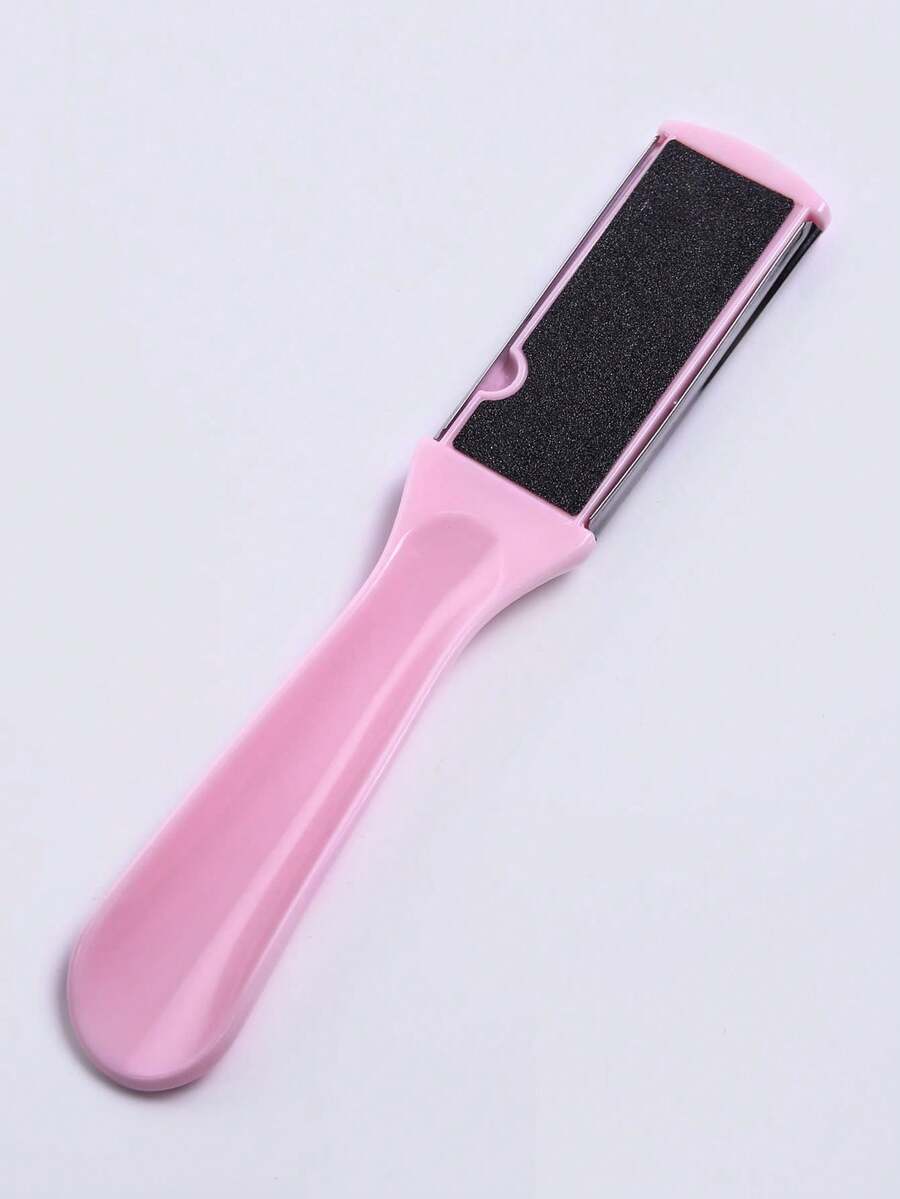 1pc Foot File Pedicure Tool Callus Remover Foot Care Sandpaper Foot Scrubber - Pink - View 1