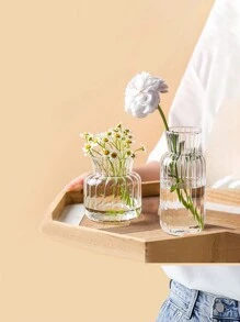 1 Stück Mini transparente Glasvasen für Pflanzen, kreative Hydrokultur-Behälter, Glasblumenvase, Heim- und Raumdekoration, Geschenke zu Geburtstag, Abschluss, Heimdekoration
