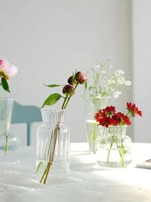 1 Stück Mini transparente Glasvasen für Pflanzen, kreative Hydrokultur-Behälter, Glasblumenvase, Heim- und Raumdekoration, Geschenke zu Geburtstag, Abschluss, Heimdekoration