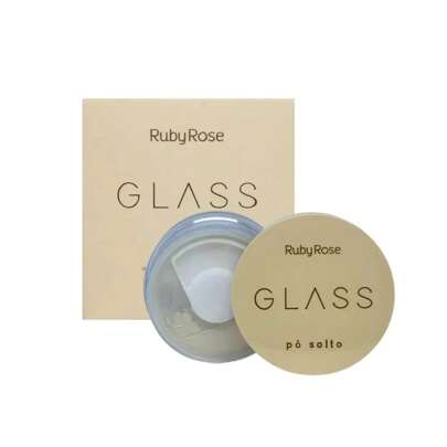 Pó Facial Translúcido Solto Glass Ruby Rose Textura Fina