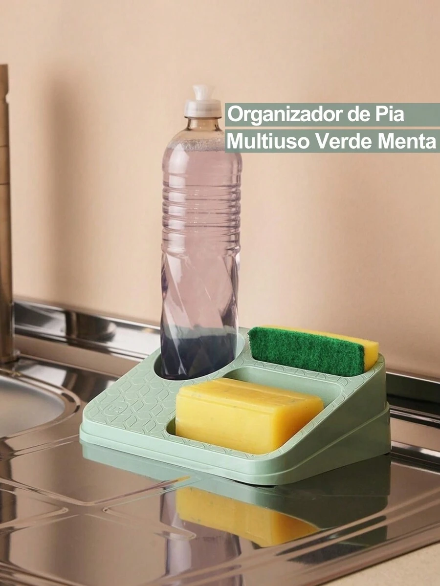Organizador de Plástico Multiuso Bancada Pia de Cozinha