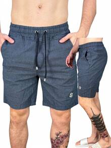 Men Shorts - 水鴨藍 - 查看 3
