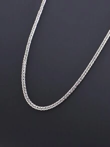 Chopin Chain 925 Sterling Silver Necklace For Women Long Thick Sweater Chain Men's Box Chain Silver Chain - Chopard Chain 1.8mm Thickness - View 15