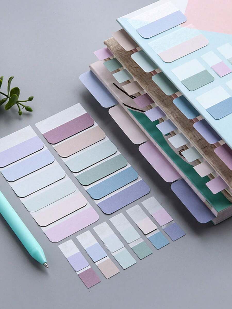 120pcs Morandi Sticky Index Tabs, Writable Tabs, Colored Page Markers Labels For Readin, Colored Flags - Multicolor - View 1