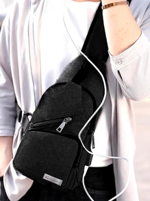 Mochila Cruzada Bluelander: Impermeable, Antirrobo y con Carga USB