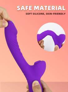 Vibrador de succión clitoriana, estimulador de la zona G y el clítoris, juguete sexual para señoras y mujeres adultas, incluye dildo y vibrador, 2 en 1 con succionador clitoriano y estimulador clitoriano vibrante con 10 velocidades para la masturbación femenina y productos sexuales