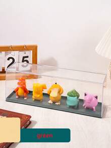 1pc Acrylic Stackable Display Box, Dustproof Clear Storage Case For Collectibles, Suitable For Handcrafted Figures, Toys And Memorabilia, Transparent Stackable Design, Suitable For Multiple Display Options. - Multicolor - View 8