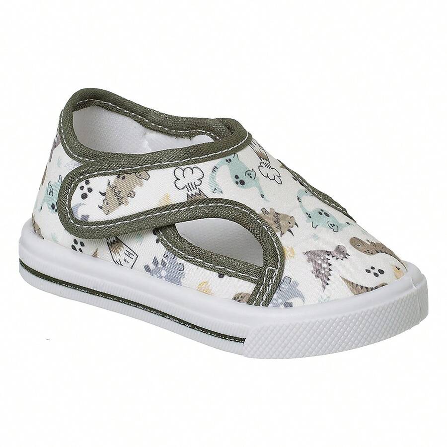 Kids Flats - Army Green - View 1