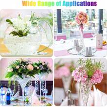 50 000 Perles de gel d"eau transparente pour remplir des vases, des perles flottantes pour bougies, centre de table de mariage, douche nuptiale, décorations de Noël, d"anniversaires et de fêtes.