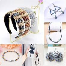 1 Box About 900pcs 4mm Bicone Crystal Beads For Jewelry Making Faceted Bicone Glass Beads For DIY Bracelets Necklaces Earrings Suncatcher Craft Beading With Container Box - 4mm Pointed Beads - View 7