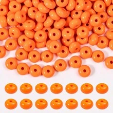 100 Stücke 8mm Acryl Linse Perlen, bunte Abakus Perlen für Handwerk, Acryl Abstandshalter Perlen für Schmuck Armband Halskette Herstellung, Füllfederhalter Schmuck Handwerk