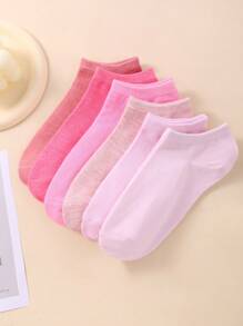 1/10/20Pairs Women's Soild Random Color Summer Low Cut Socks, Thin Low Vamp Ankle Socks