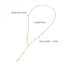 1 pieza Nuevo collar con colgante de corazón y inicial clásico de acero inoxidable para mujeres, regalo de San Valentín