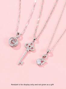 999 Sterling Silver Collarbone Necklace For Women, Silver Content: 92.5%, No Pendant, Stylish & Simple Chain Necklace, Versatile Accessory, Plated In Platinum, Ideal Gift For Friends, Mothers Valentines