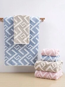 1 chiếc khăn tắm hoặc khăn tay họa tiết chữ Z Dobby, vải nỉ san hô, khăn tắm mềm mại và thấm hút cao, thích hợp cho kỳ nghỉ ở bãi biển và du lịch - Màu Hồng baby - Xem 6
