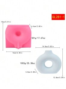 Molde de silicona estilo nórdico simple para florero de cerámica hecho a mano, decoración de dormitorio, manualidades de decoración del hogar