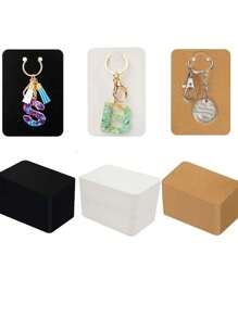 50/100pcs Jewelry Display Card Gift Packaging Cardboard Keychain Paper Card