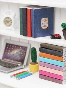 12pcs Dollhouse Miniature Books: 1/12 Scale Mini Realistic Classical Books For Study Room Bookshelf Decoration Model,Mini Books,Miniature,Mini Book,1:12 Miniatures,Mini Doll House Accessories,1:12 Miniature