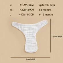 5 pièces Couches lavables pour bébé avec tampon anti-fuite, convenant aux nouveau-nés et nourrissons pour toutes les saisons. Cadeaux de décoration pour la fête de naissance en famille