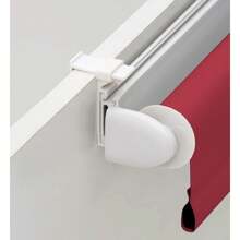 Ecommerc3 Easyfix 光滑半透明卷帘尺寸 42x180 宽 x 高 - 百叶窗无需工具 织物尺寸 39x175 - 百叶窗无需钻孔 - 紅色 - 查看 3