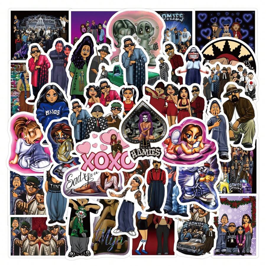 60pcs Hoạt hình Bộ phim Viết tháu Hình dán , Rùng rợn & Tưởng tượng Hình dán , Dễ thương & Thẩm mỹ Viết tháu Vinyl Không thấm nước Hình dán , Đối với Bình nước , Máy tính xách tay , Điện thoại , Ván trượt , Đàn ghi ta , Hành lý , Sổ lưu niệm , Cứng Mũ , Cắt Trang trí Đối với Trẻ em , Thanh thiếu niên , Người lớn Buổi tiệc Cung cấp - gừng - Xem 1