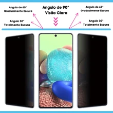 Película de Vidro de Privacidade Para Xiaomi Redmi Note 7 / Redmi Note 8 / Redmi Note 8T / Redmi Note 8 Pro / Redmi Note 9 / Redmi Note 9s/ Redmi Note 9 Pro / Redmi Note 9T / Película 3D Protetor de Tela Inteira. - Preto - Visão 2
