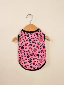 HOLAPET 1pc Breathable And Cool Pet Vest Dog Printed T-Shirt Suitable For Small And Medium-Sized Cats And Dogs - Red - View 12