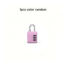 1/3pcs Random Color, New Ultra-Light Dormitory Cabinet Luggage Backpack Password Lock Mini Mechanical Password Padlock - Multicolor - View 14
