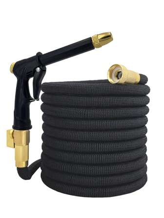 2 件装高压多功能花园洗车水枪，带柔性伸缩软管，花园浇水喷雾器工具园艺工具，花园园艺工具，花园园艺工具