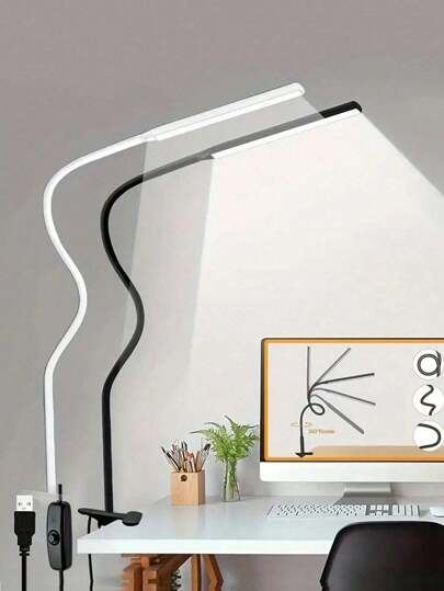 1pc USB-Powered Simple Clip-On Lamp
