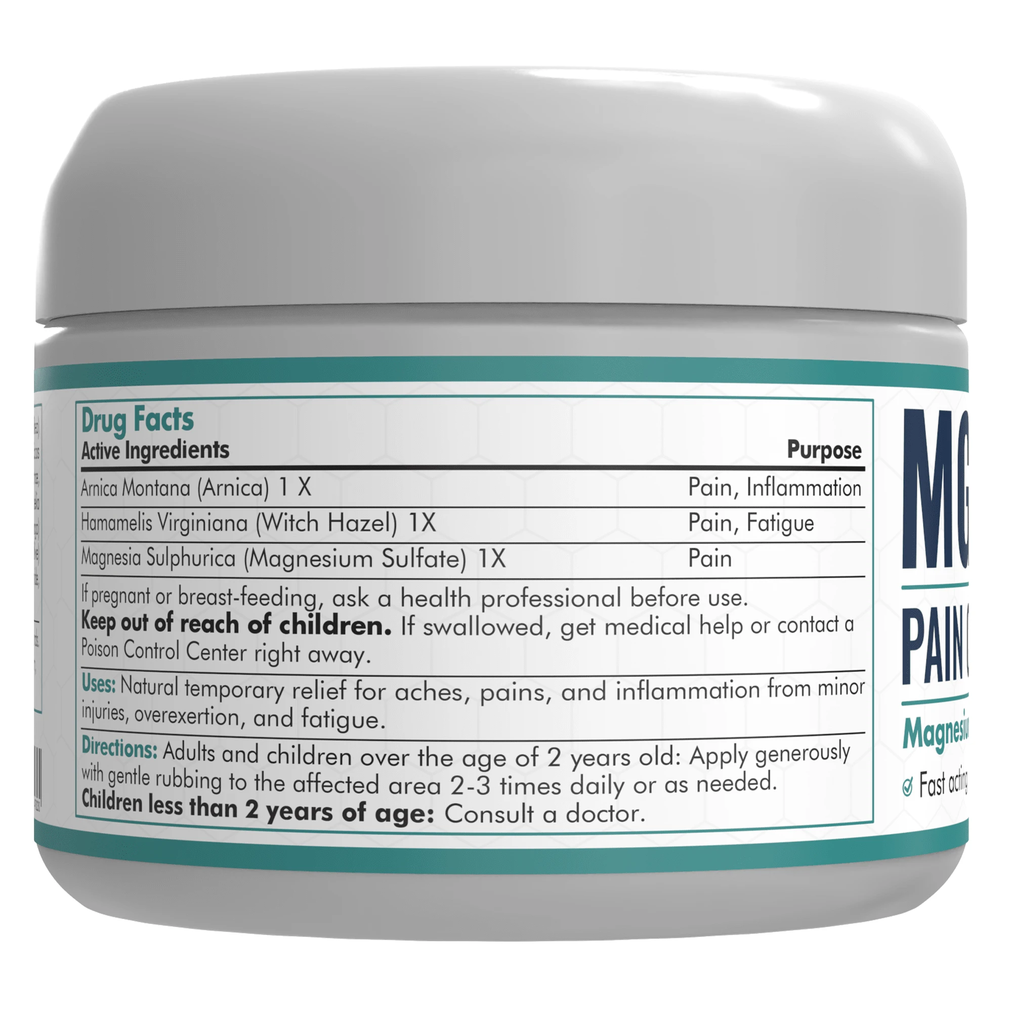 MARS WELLNESS MG+ Pain Cream Extra Strength Magnesium And Arnica