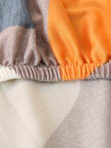 1pc Elastic Sofa Cover, Full Covered, Many Colors Available - Orange - View 6