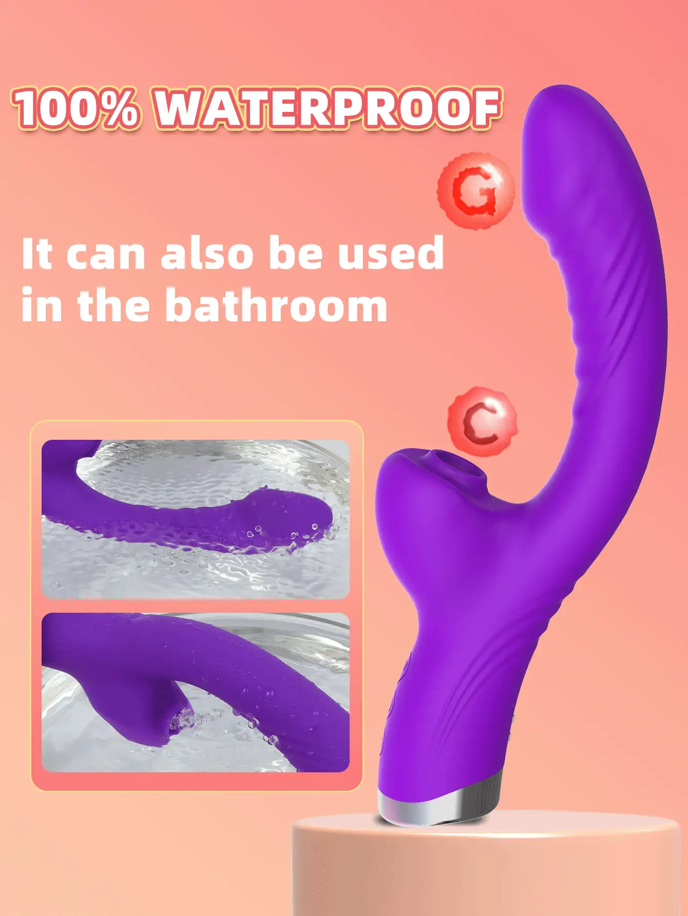 Vibrador de succión clitoriana, estimulador de la zona G y el clítoris, juguete sexual para señoras y mujeres adultas, incluye dildo y vibrador, 2 en 1 con succionador clitoriano y estimulador clitoriano vibrante con 10 velocidades para la masturbación femenina y productos sexuales