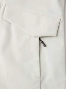 Sportjacke mit Kapuze und Buchstabenaufdruck für Damen, langärmelig, Windjacke für den Außenbereich